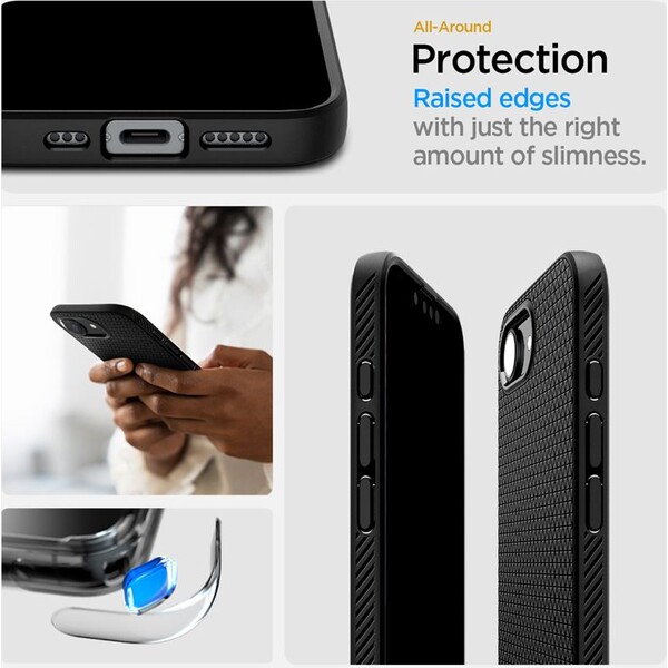 Spigen-Liquid-Air-MagSafe-kryt-iPhone-17e-16e-matne-cerny