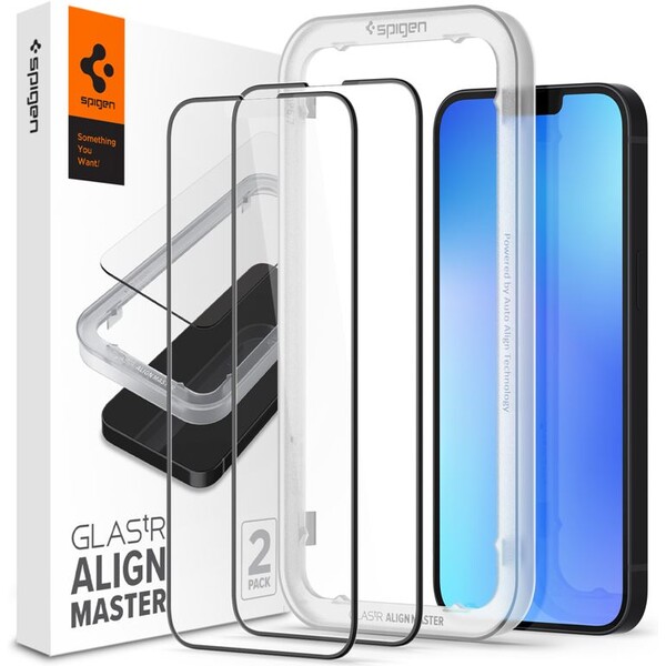Spigen-tR-Align-Master-tvrzene-sklo-2ks-iPhone-14-Plus-13-Pro-Max-cerne