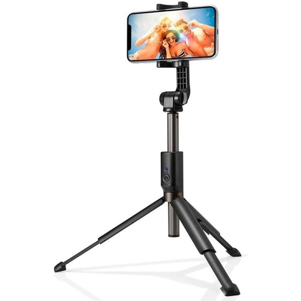 Spigen-S540W-Selfie-Stick-Tripod-cerna