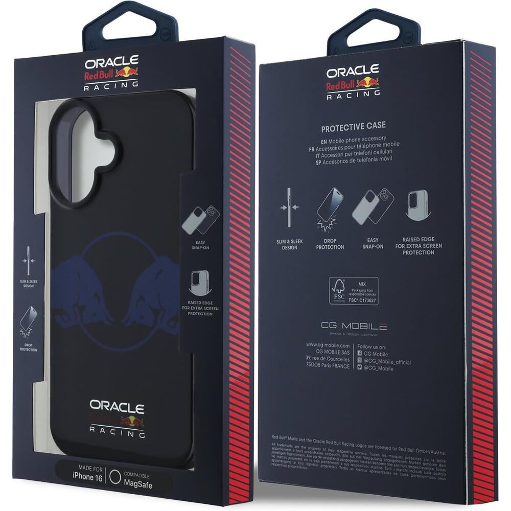 Oracle-Red-Bull-Racing-PC-TPU-Two-Bulls-Magsafe-kryt-iPhone-16-modry