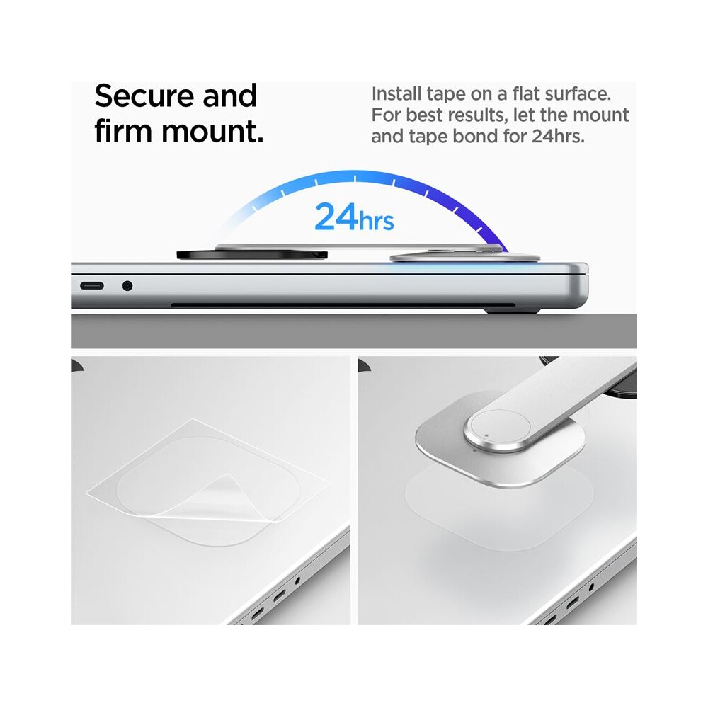 Spigen-OneTap-Monitor-Laptop-Mount-S312-nalepovaci-MagSafe-drzak-stribrny