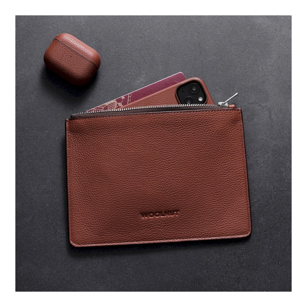 Woolnut-Leather-Pouch-Flat-kozene-pouzdro-hnede