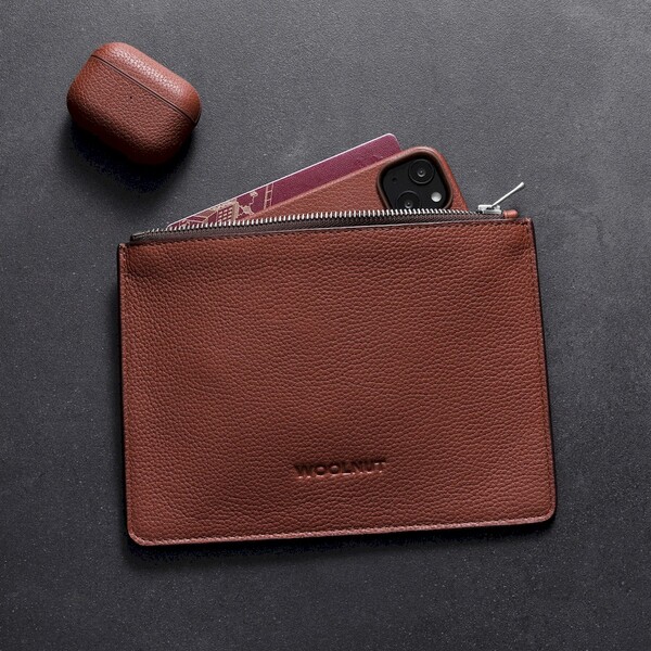 Woolnut-Leather-Pouch-Flat-kozene-pouzdro-hnede