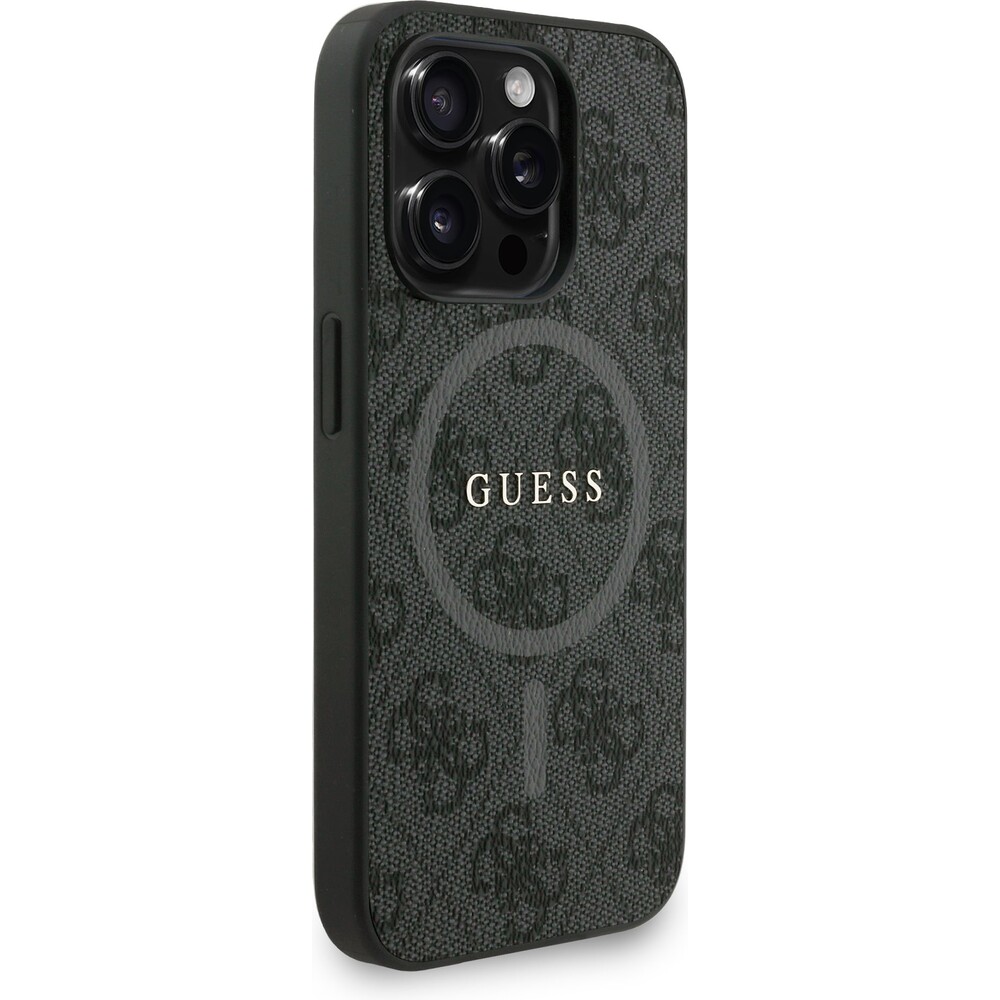 Guess-PU-Leather-4G-Colored-Ring-Strap-MagSafe-kryt-iPhone-15-Pro-cerny