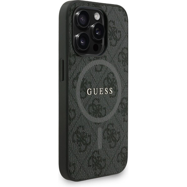 Guess-PU-Leather-4G-Colored-Ring-Strap-MagSafe-kryt-iPhone-15-Pro-cerny