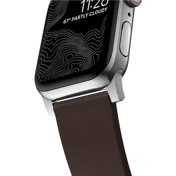 Nomad-Active-Strap-Pro-hydrofobni-kozeny-reminek-Apple-Watch-49-46-45-44-42mm-hnedy-stribrny