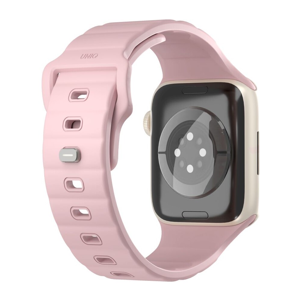 UNIQ-Stride-FKM-Rubber-vodeodolny-reminek-Apple-Watch-41-40-38mm-ruzovy