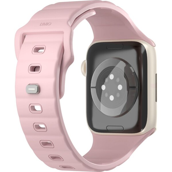 UNIQ-Stride-FKM-Rubber-vodeodolny-reminek-Apple-Watch-41-40-38mm-ruzovy