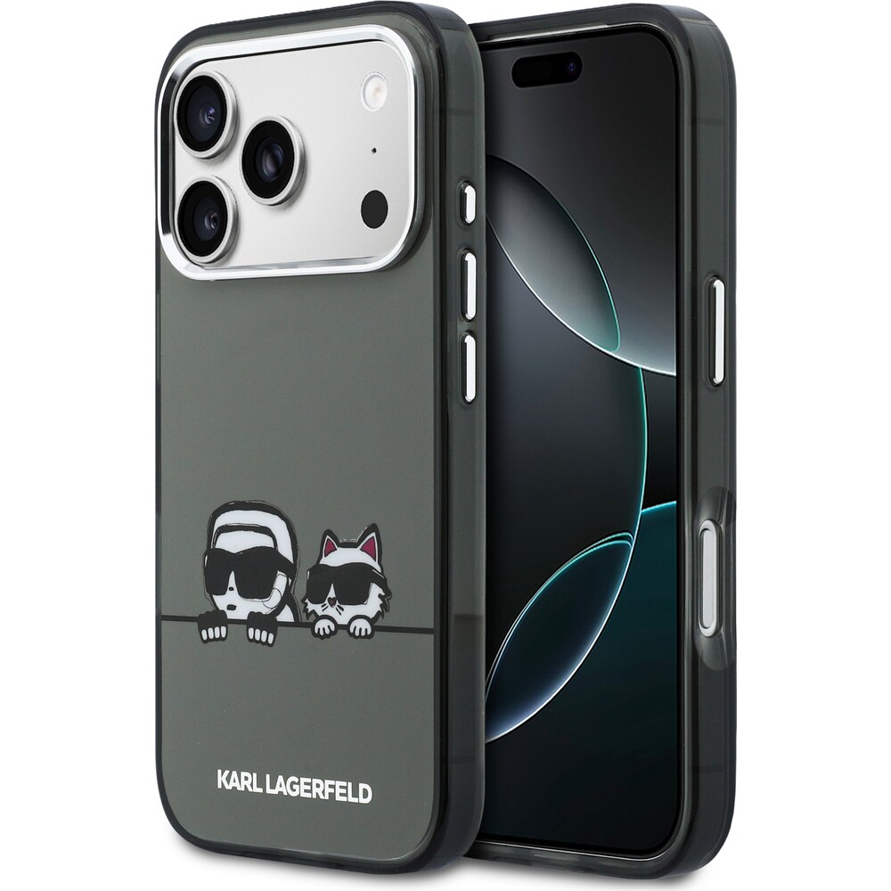 Karl-Lagerfeld-IML-K-CH-Heads-Logo-MagSafe-kryt-iPhone-17-Pro-Max-cerny