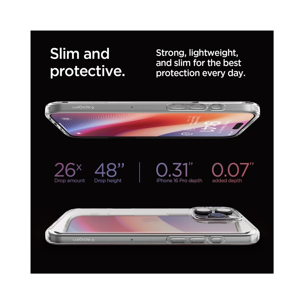 Spigen-Ultra-Hybrid-kryt-iPhone-16-Pro-crystal-clear