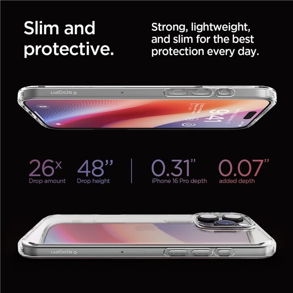 Spigen-Ultra-Hybrid-kryt-iPhone-16-Pro-crystal-clear