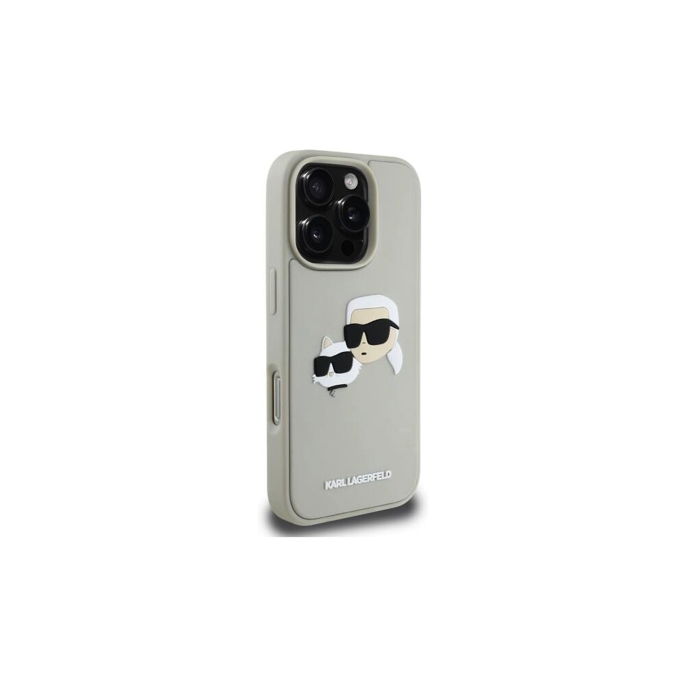 Karl-Lagerfeld-3D-Rubber-Double-Heads-kryt-iPhone-16-Pro-bezovy