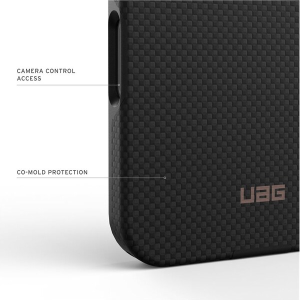 UAG-Fibr-Armr-MagSafe-kryt-iPhone-17-Pro-Max-kevlar-cerny-bronzovy