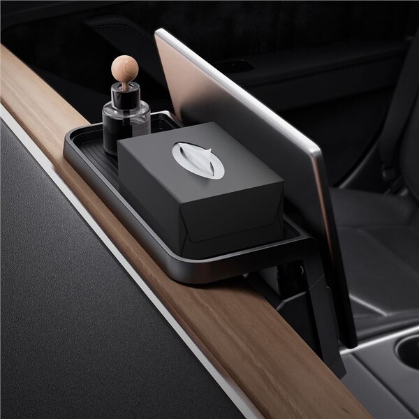 Spigen-Under-Screen-Storage-organizer-pod-displej-Tesla-Model-Y-3-cerny