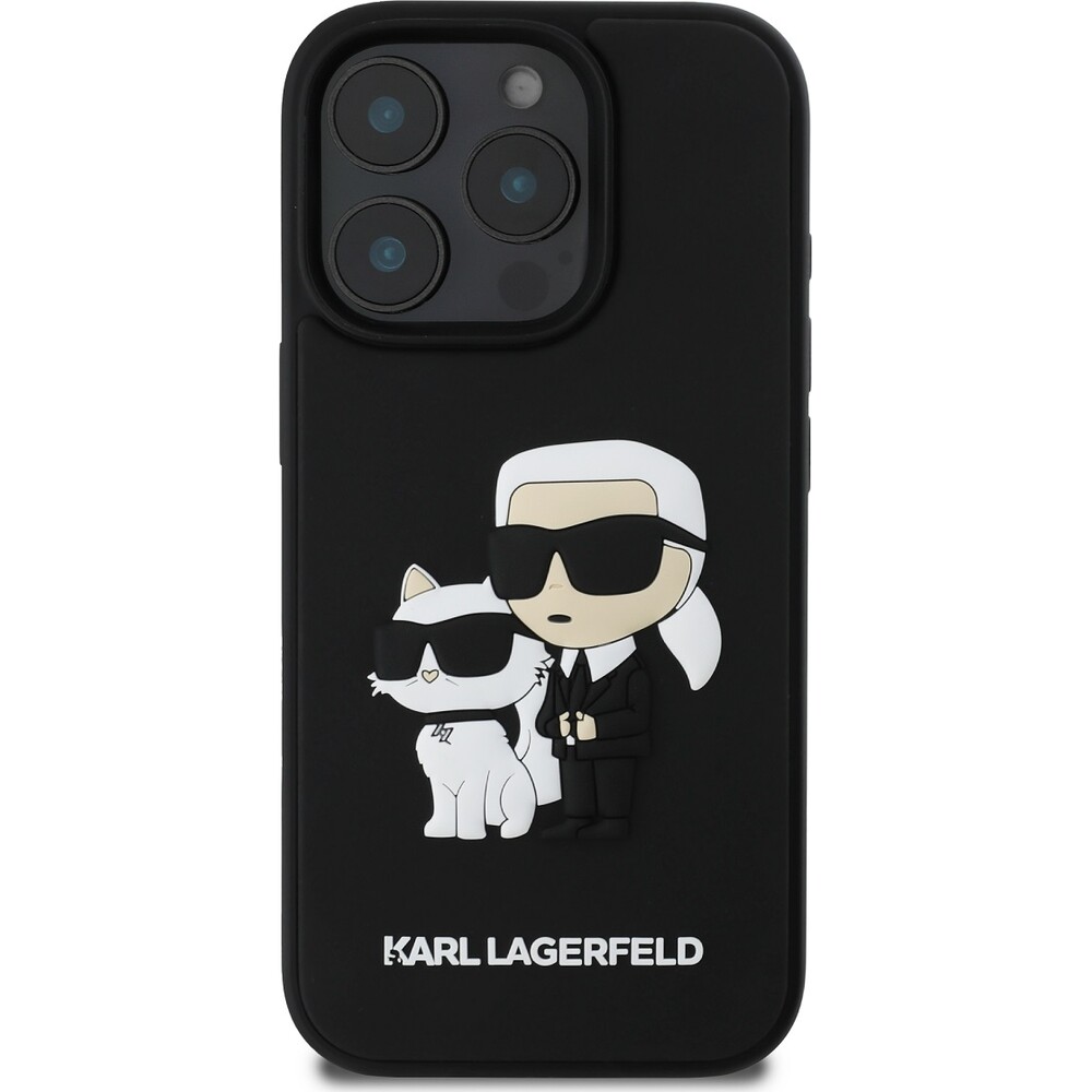 Karl-Lagerfeld-PU-Saffiano-Karl-and-Choupette-kryt-pro-iPhone-16-Pro-Max-cerny