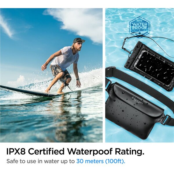 Spigen-Aqua-Shield-Floating-vodeodolne-pouzdro-WaterProof-Waist-Bag-A621-Set-cerny