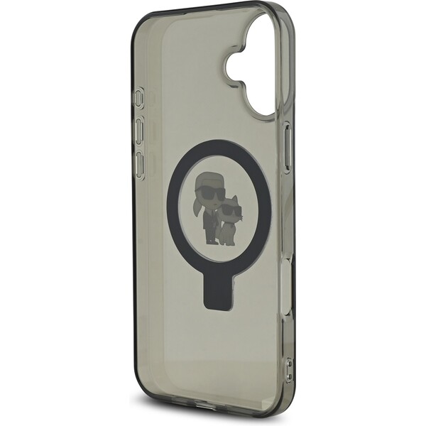 Karl-Lagerfeld-Ringstand-Karl-and-Choupette-MagSafe-kryt-pro-iPhone-16-Plus-cerny