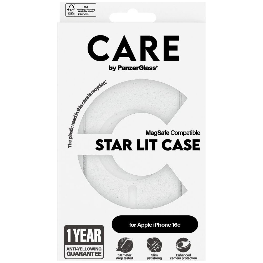 PanzerGlass-CARE-kryt-Apple-iPhone-17e-16e-MagSafe-Star-Lit-trpytivy-bily