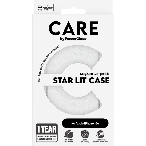 PanzerGlass-CARE-kryt-Apple-iPhone-17e-16e-MagSafe-Star-Lit-trpytivy-bily