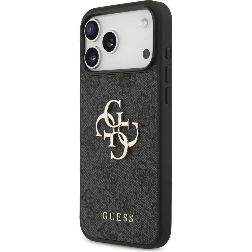 Guess-PU-4G-Metal-Logo-Strap-kryt-iPhone-17-Pro-Max-cerny