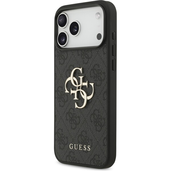 Guess-PU-4G-Metal-Logo-Strap-kryt-iPhone-17-Pro-Max-cerny