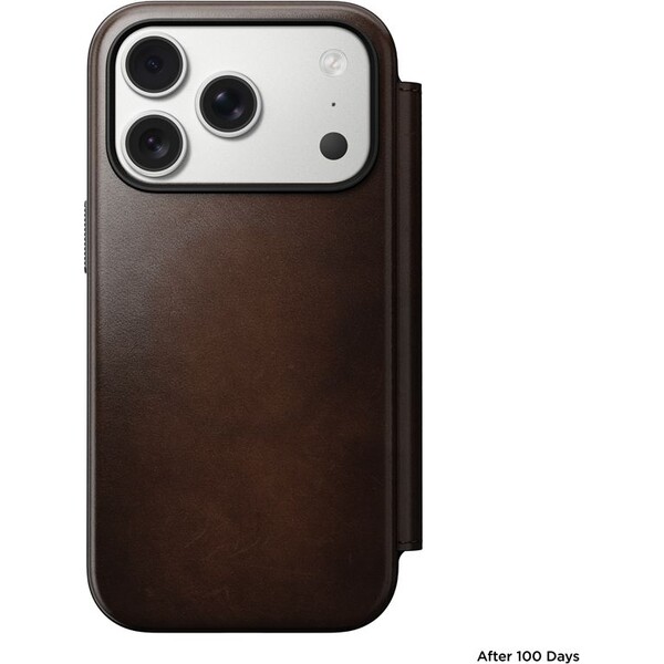 Nomad-Modern-Leather-Folio-Horween-MagSafe-kozene-pouzdro-iPhone-17-Pro-Rustic-Brown