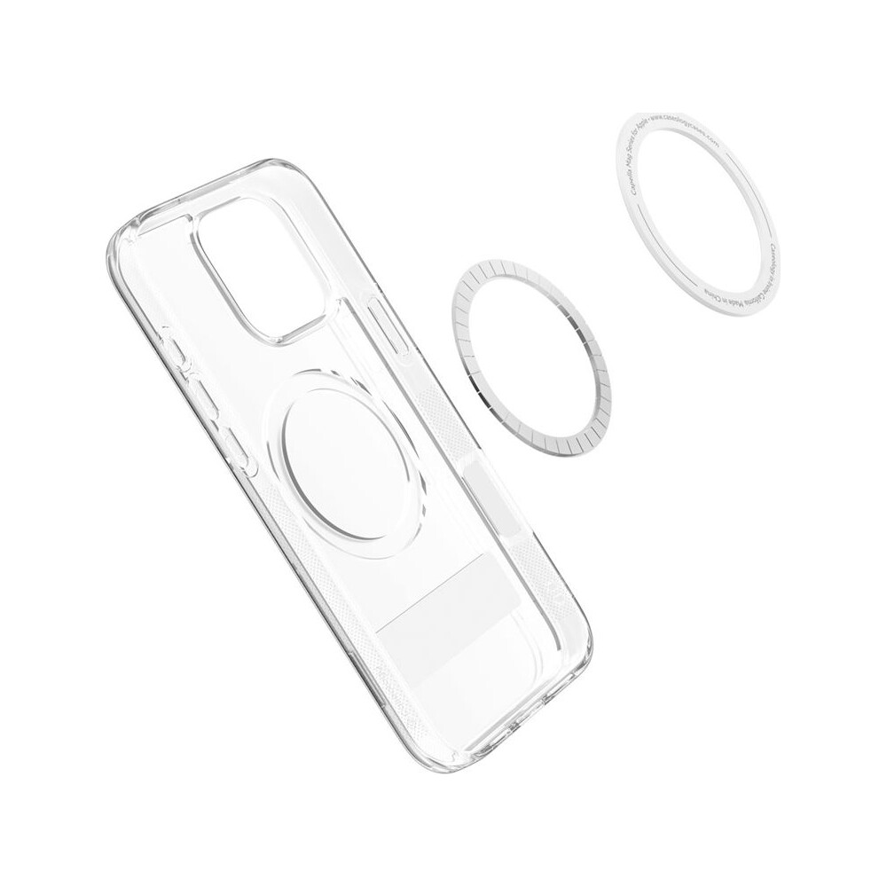 Spigen-Caseology-Capella-MagSafe-Kickstand-kryt-iPhone-16-Pro-clear-gray