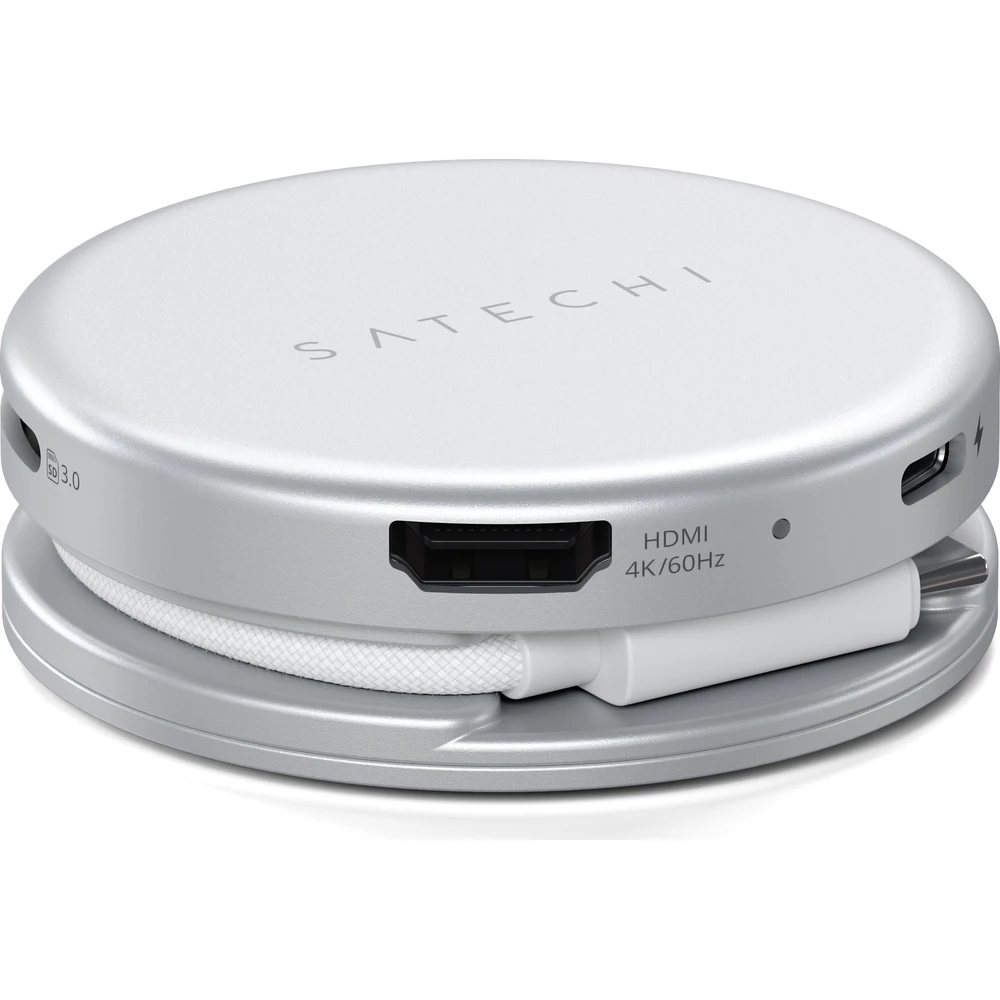 Satechi-OntheGo-5-in-1-Multiport-Adapter-MacBook-Neo-stribrny