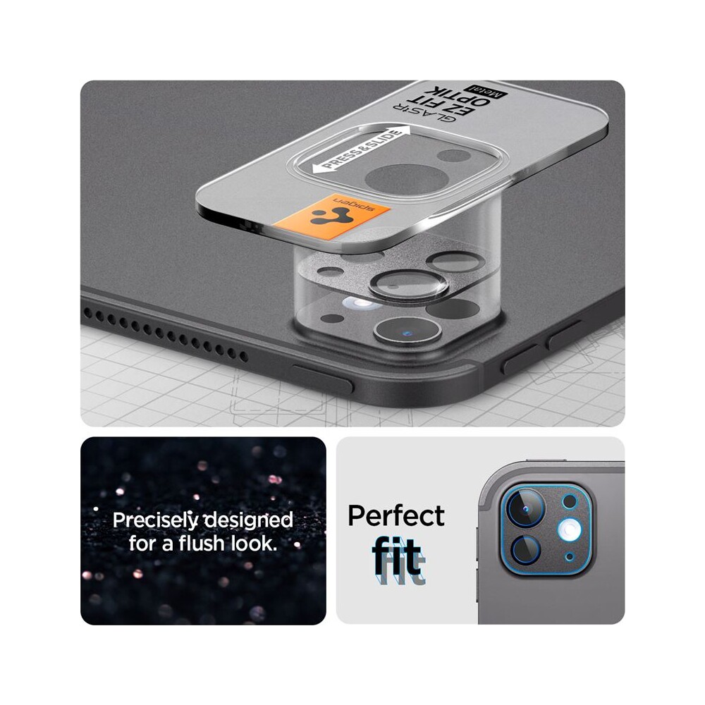 Spigen-Glass-tR-EZ-Fit-Optik-Metal-sklo-na-fotoaparat-iPad-Pro-13-2025-iPad-Pro-11-2025-cerne