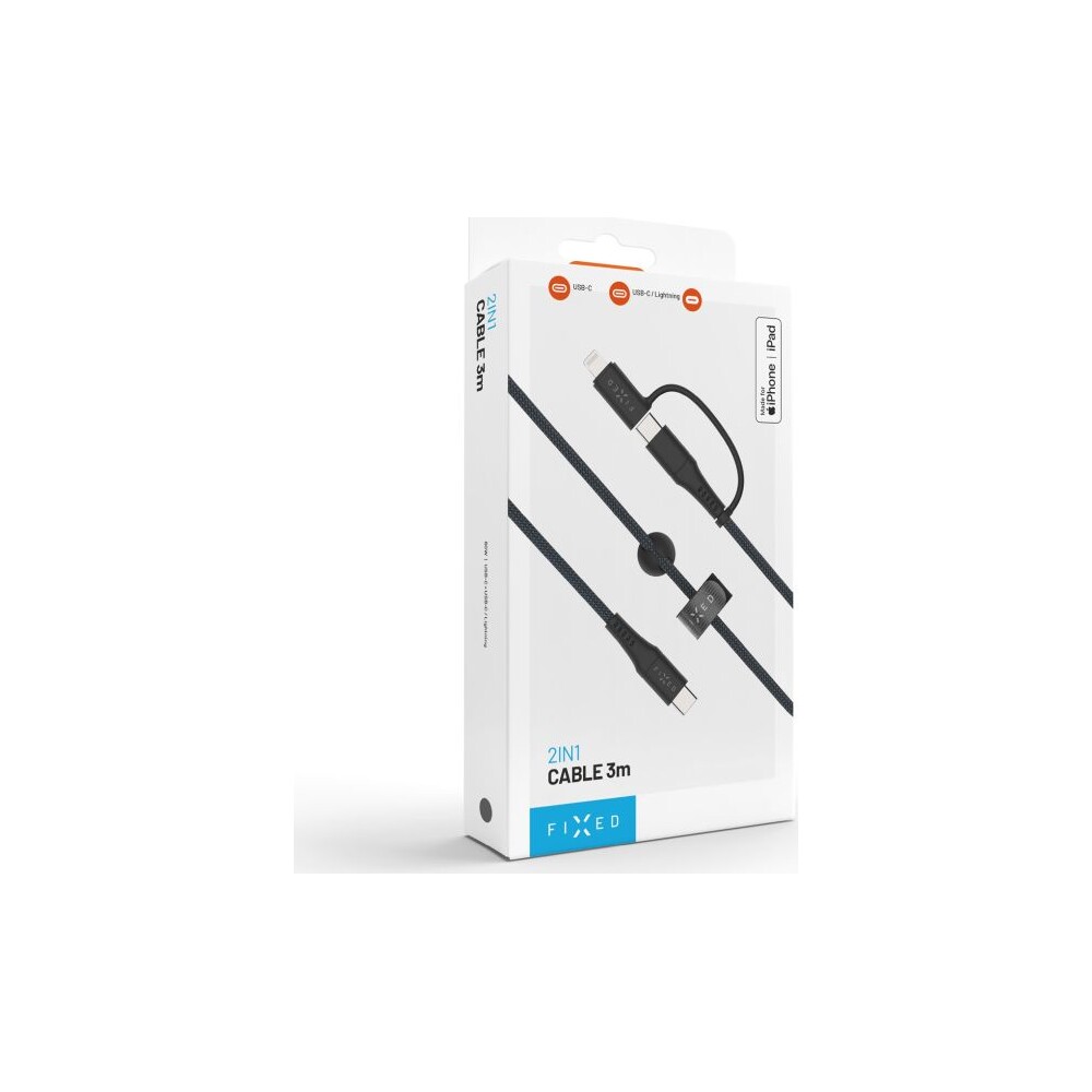 FIXED-2v1-napajeci-kabel-60W-3m-cerny