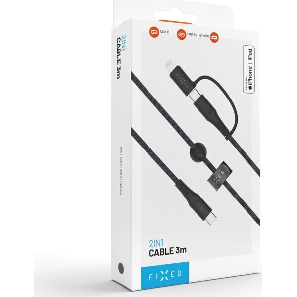 FIXED-2v1-napajeci-kabel-60W-3m-cerny