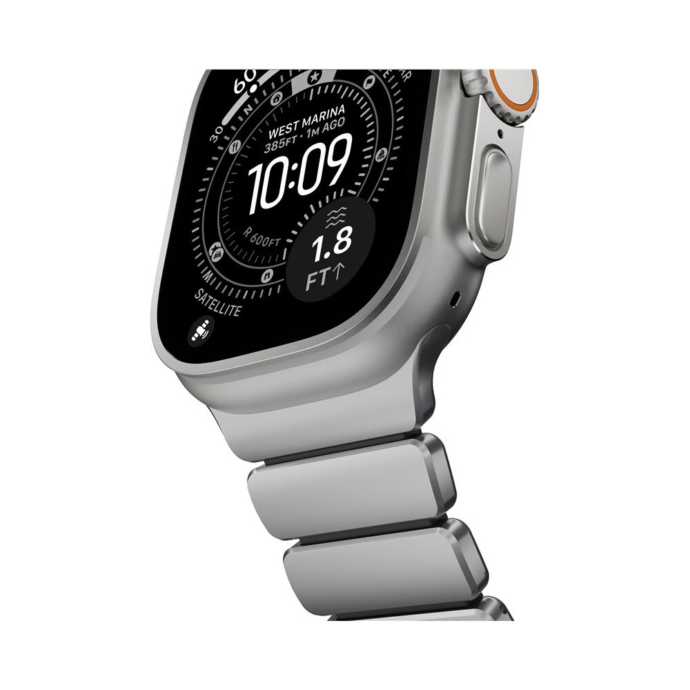 Nomad-Stratos-Band-FKM-reminek-Apple-Watch-45-46-49mm-Natural-Titanium-Black