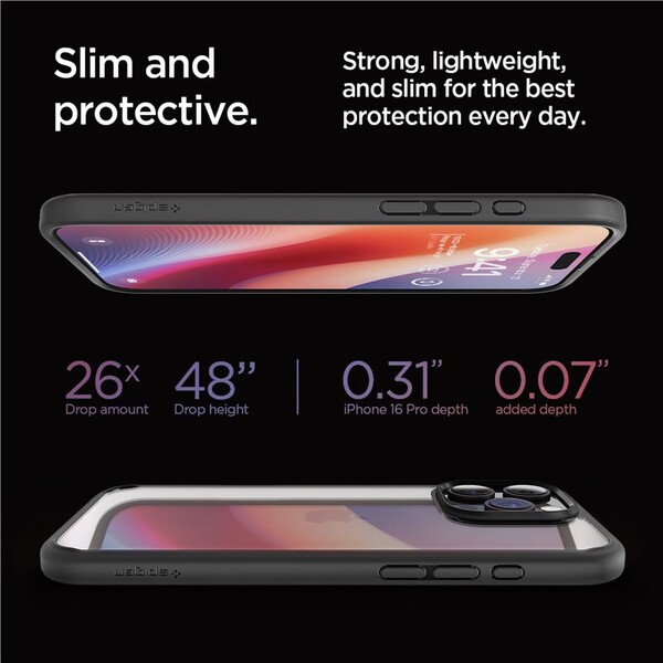 Spigen-Ultra-Hybrid-kryt-iPhone-16-Pro-matte-black