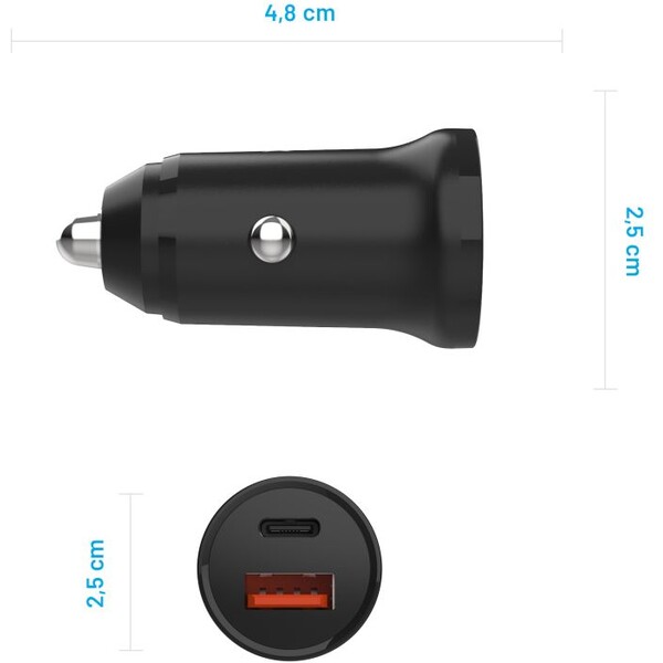 FIXED-autonabijecka-s-USB-C-a-USB-vystupem-a-podporou-PD-20W-cerna