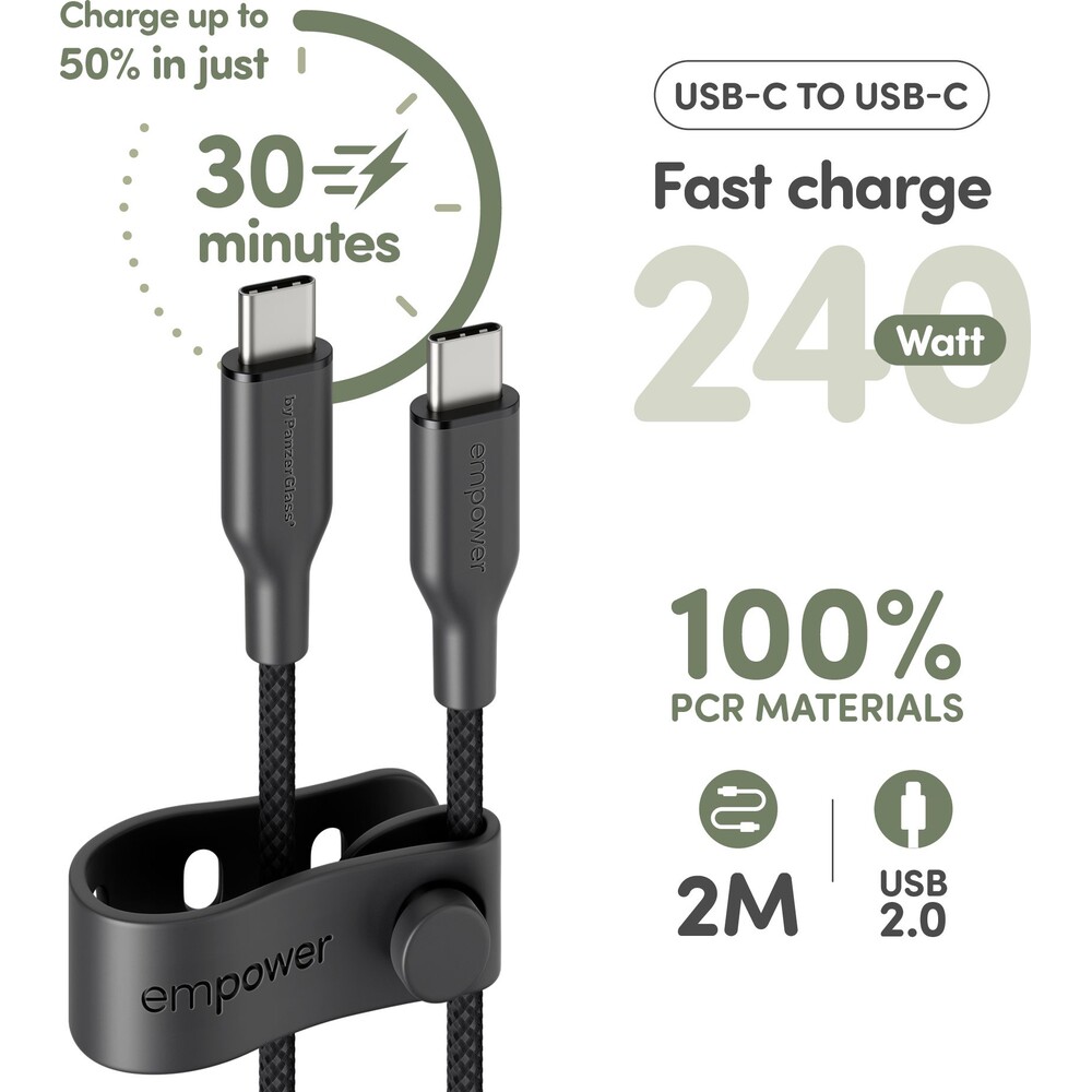 PanzerGlass-USB-C-USB-C-napajeci-kabel-240W-2m-cerny