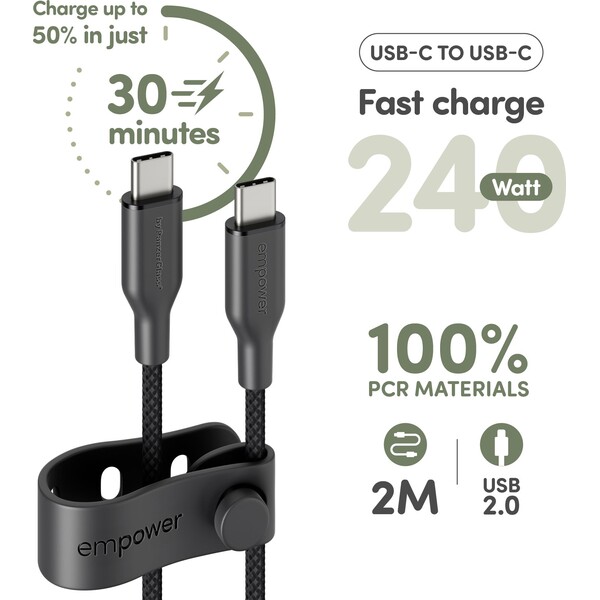 PanzerGlass-USB-C-USB-C-napajeci-kabel-240W-2m-cerny