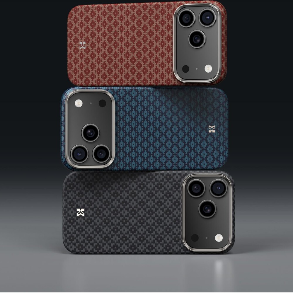 Benks-ArmorGrid-ArmorAir-Kevlar-MagSafe-kryt-iPhone-17-Pro-Azure-Blue