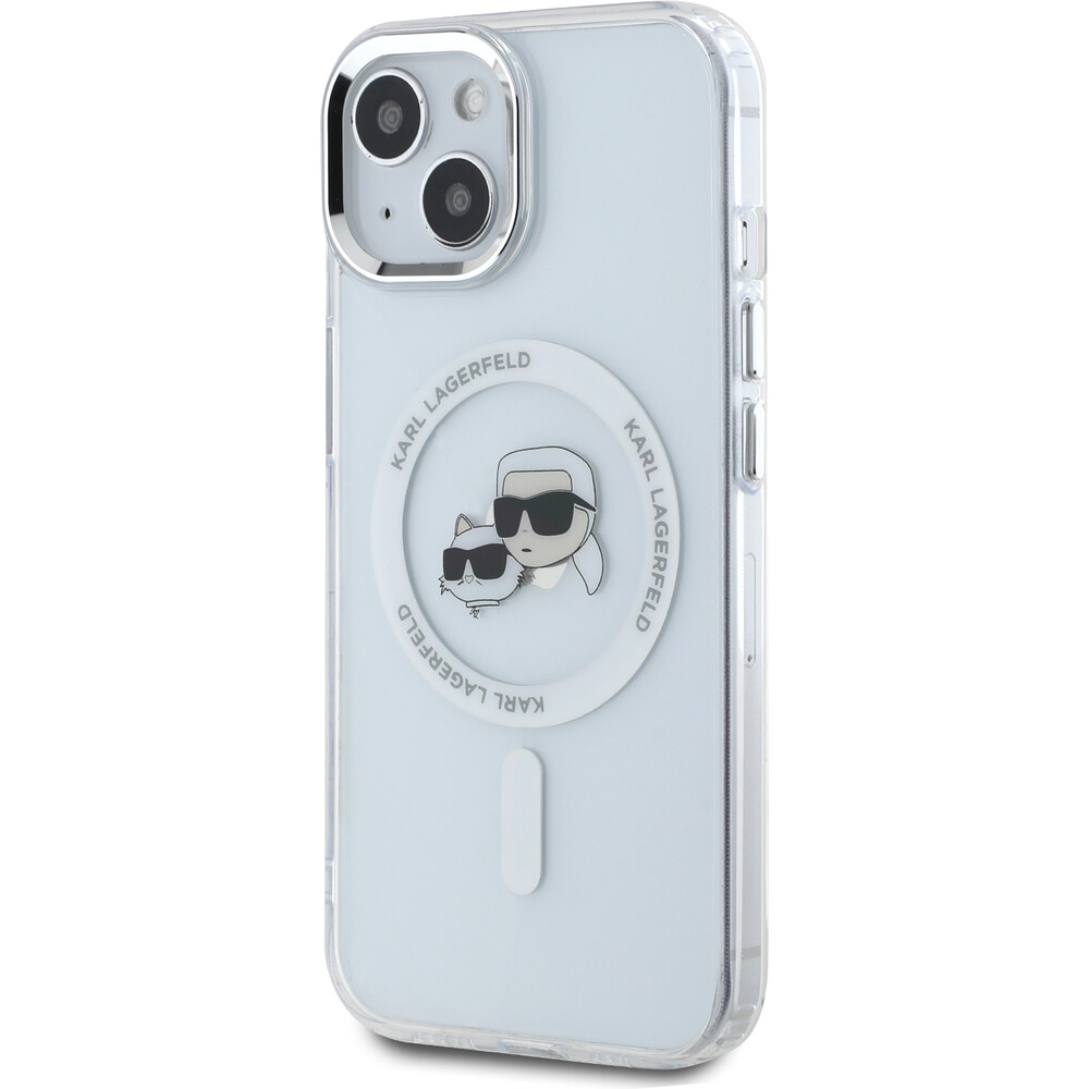 Karl-Lagerfeld-IML-K-CH-Heads-Metal-Frame-MagSafe-zadni-kryt-iPhone-15-ciry