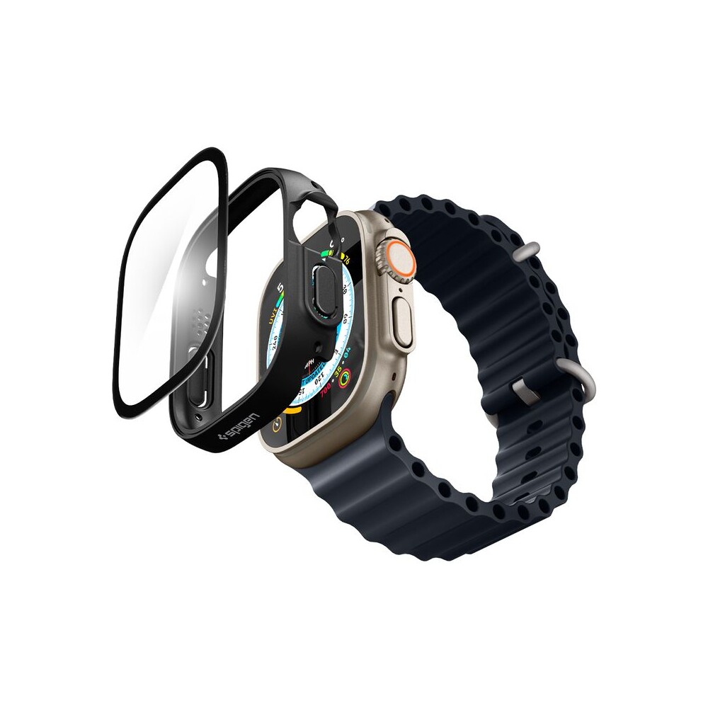Spigen-Thin-Fit-360-kryt-Apple-Watch-Ultra-3-2-1-49mm-cerny