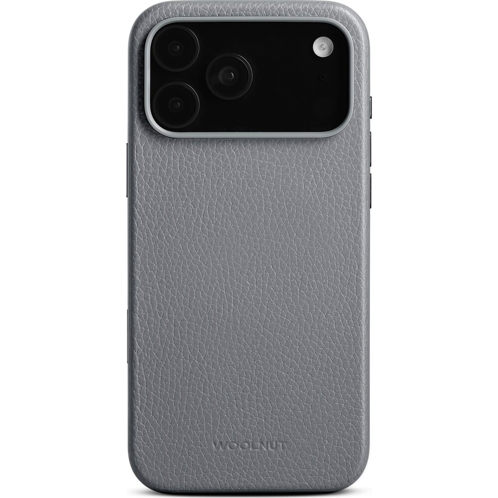 Woolnut-MagSafe-kozeny-kryt-iPhone-17-Pro-Max-sedy