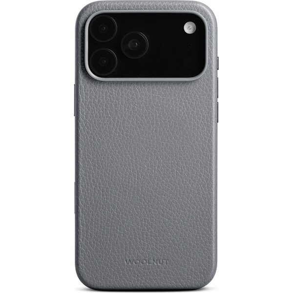 Woolnut-MagSafe-kozeny-kryt-iPhone-17-Pro-Max-sedy