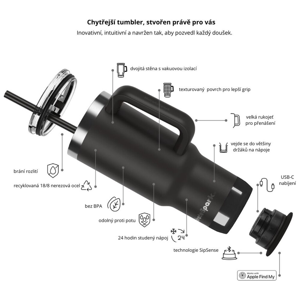 HidrateSpark-PRO-2-Tumbler-chytry-hrnek-887-ml-cerny
