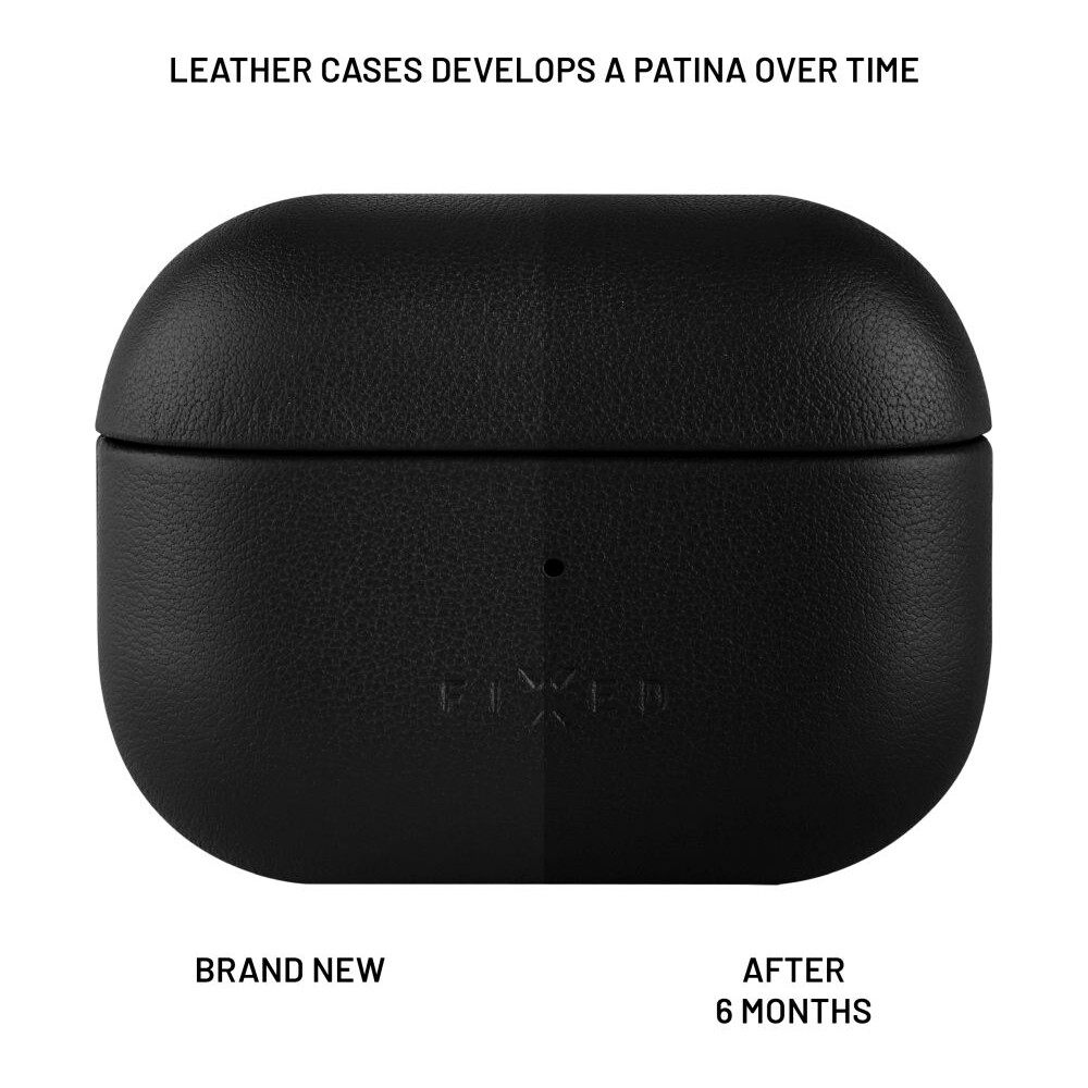 FIXED-PodsLeather-kozene-pouzdro-pro-Apple-AirPods-3-cerne
