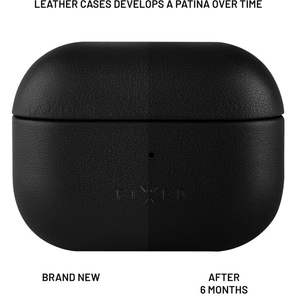 FIXED-PodsLeather-kozene-pouzdro-pro-Apple-AirPods-3-cerne