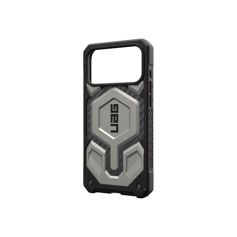 UAG-Monarch-Pro-MagSafe-Titanium-kryt-iPhone-17-Pro-Max-stribrny
