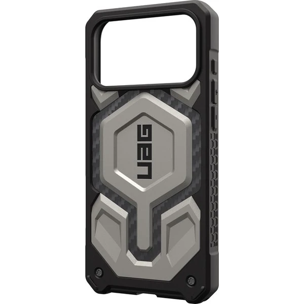 UAG-Monarch-Pro-MagSafe-Titanium-kryt-iPhone-17-Pro-Max-stribrny