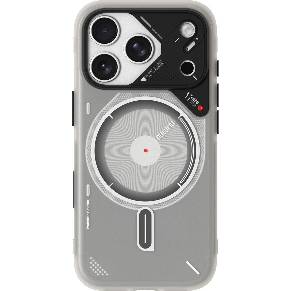 Aulumu-A17-Frosted-TPU-MagSafe-kryt-iPhone-17-Pro-Max-Translucent-White