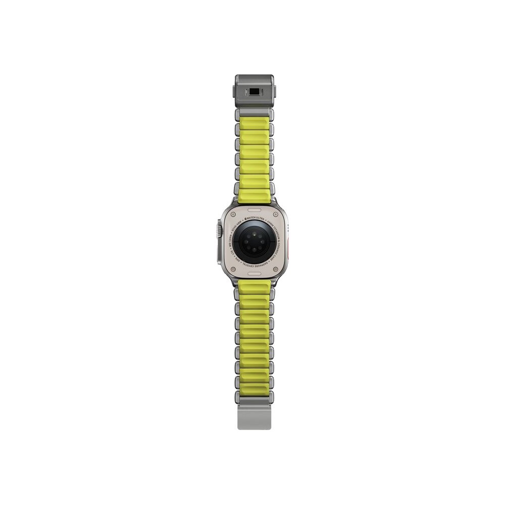 Nomad-Stratos-Band-FKM-reminek-Apple-Watch-45-46-49mm-Natural-Titanium-Volt