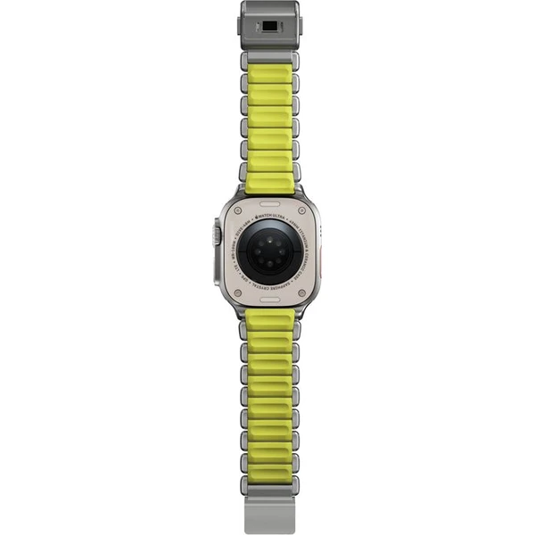 Nomad-Stratos-Band-FKM-reminek-Apple-Watch-45-46-49mm-Natural-Titanium-Volt