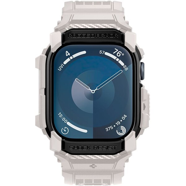 Spigen-Rugged-Armor-Pro-reminek-s-pouzdrem-Apple-Watch-10-11-42mm-bezovy
